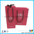 Promotion Paper Gift Bag with Custom Logo Ribbon